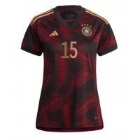 Camiseta Alemania Niklas Sule #15 Visitante Equipación para mujer Mundial 2022 manga corta